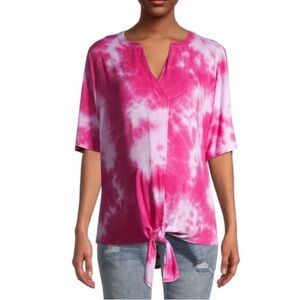 Maternity Dolman Sleeve Tie-Front Top